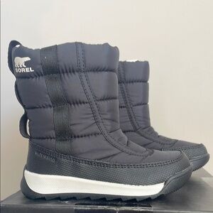 Sorel Whitney II puffy mid Black size 9 Winter Boots. New